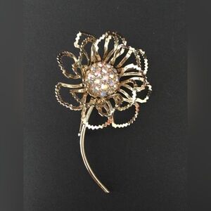 Sarah Coventry Gold and Iridescent Brooch